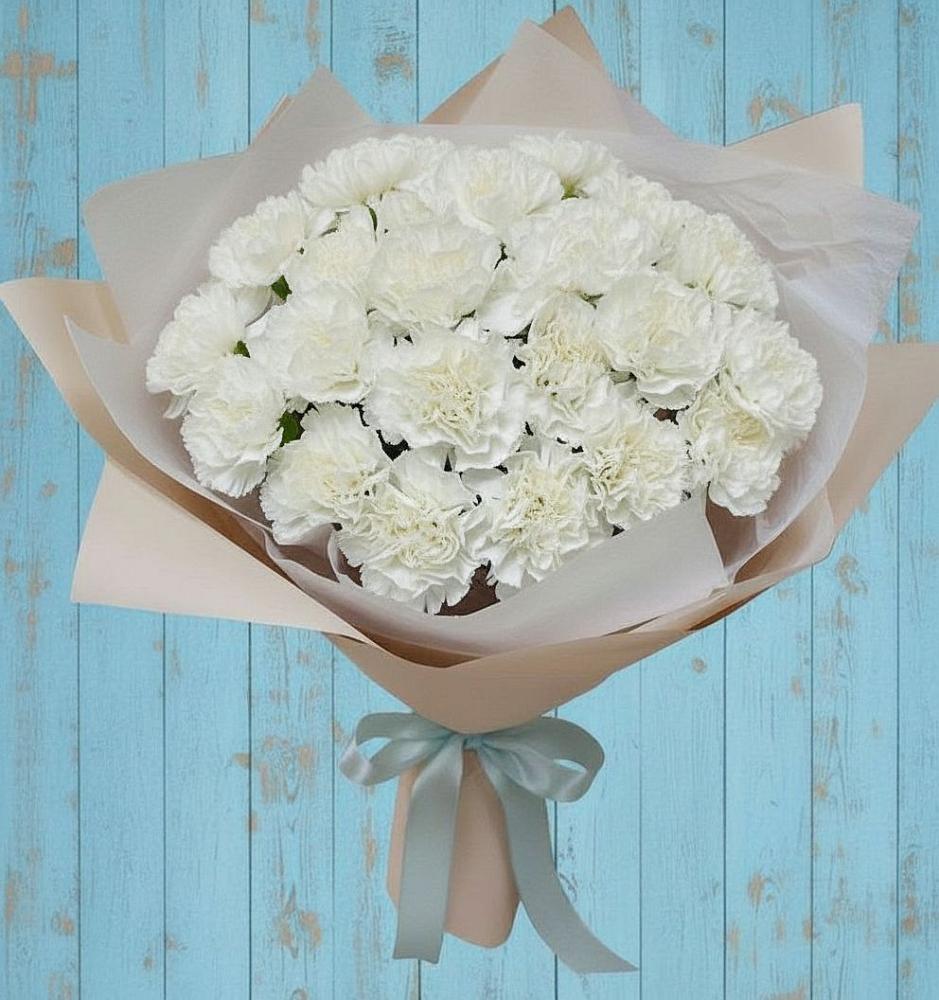 Букет цветов из: Гвоздики в Ближне-Песочном