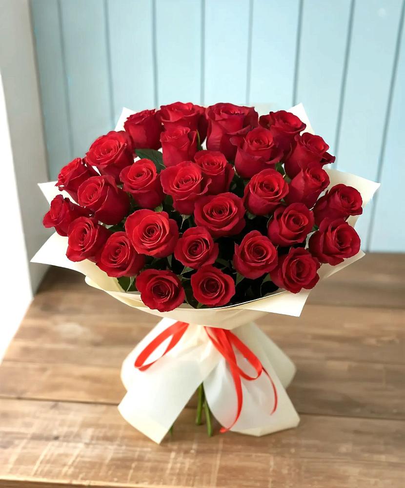 Букет 29 Красных роз в Ближне-Песочном