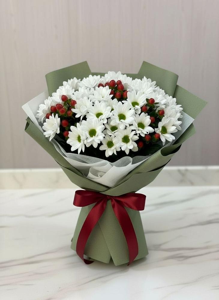 Букет цветов из: Хризантемы в Ближне-Песочном