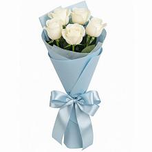 Букет 5 Белых роз Проуд #REPLACE_PRED# Ближне-Песочном