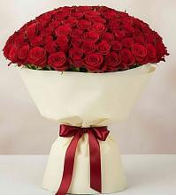 Букет 101 Красная роза Милано в Ближне-Песочном