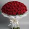 Букет 101 Красная роза Блэк Мэджик в Ближне-Песочном