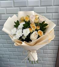 Букет цветов из:  Розы и Хризантемы в Ближне-Песочном