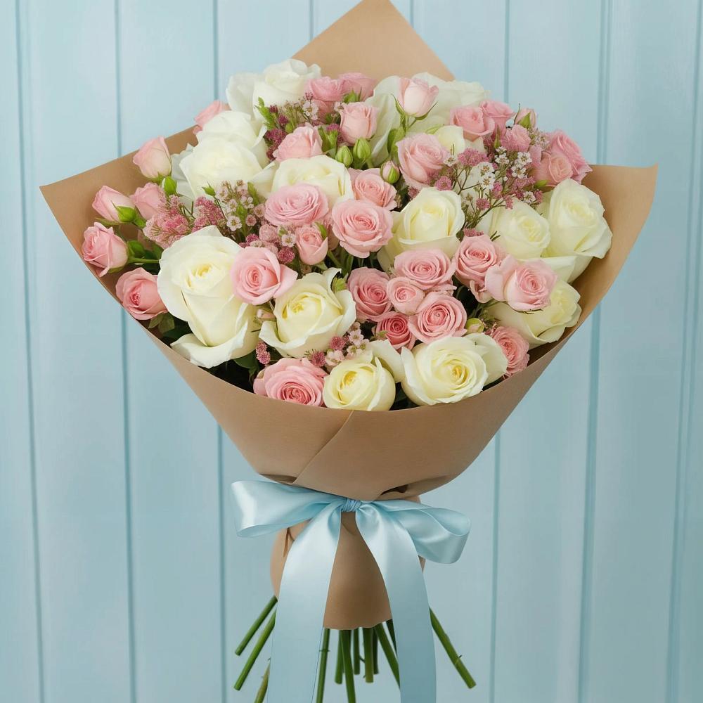 Букет цветов из: Розы в Ближне-Песочном