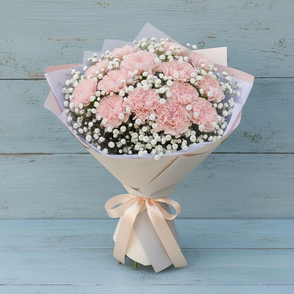 Букет цветов из: Гвоздики в Ближне-Песочном