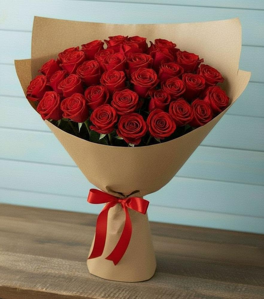 Букет Красные розы Милано в Ближне-Песочном