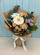 Букет цветов из:  Герберы и Хризантемы в Ближне-Песочном