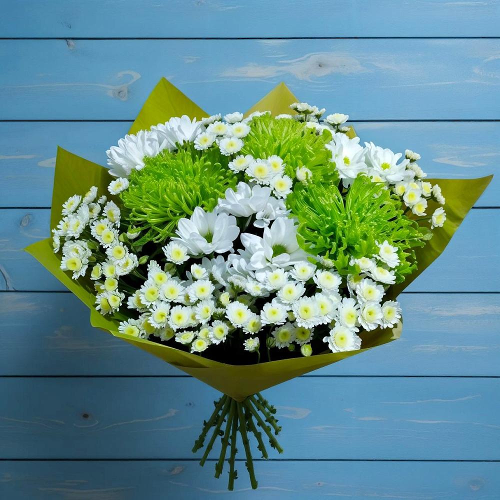 Букет цветов из: Хризантемы в Ближне-Песочном