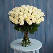 Букет 51 Белая роза Эдлесс Лав #REPLACE_PRED# Ближне-Песочном