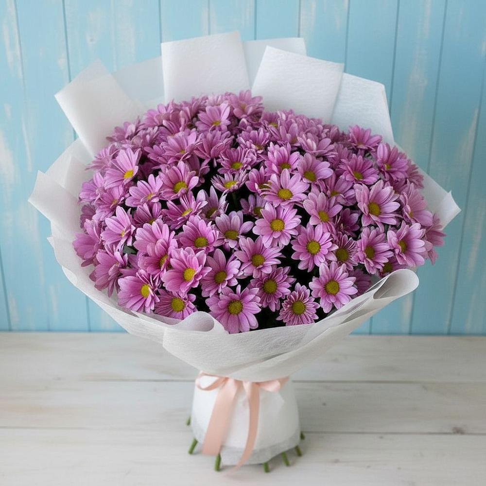 Букет цветов из: Хризантемы в Ближне-Песочном
