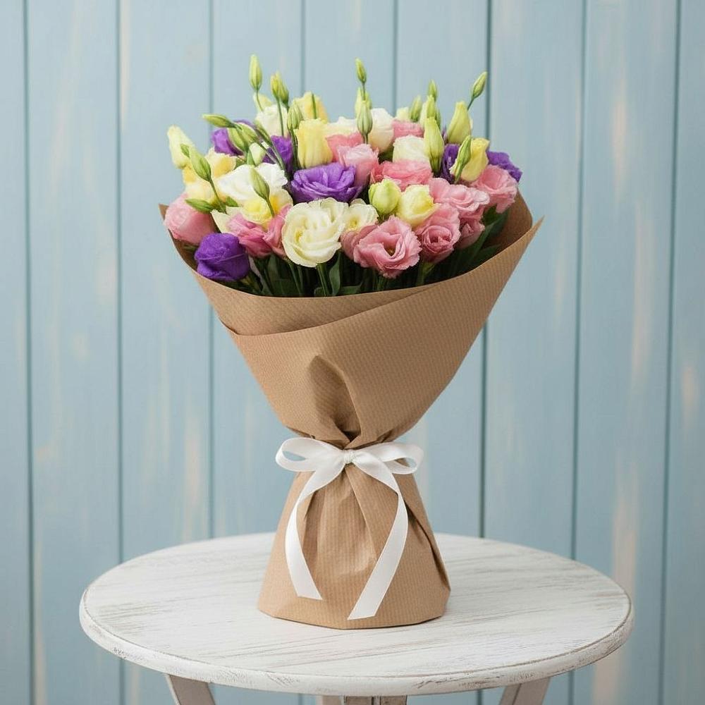 Букет цветов из: Лизиантусы в Ближне-Песочном