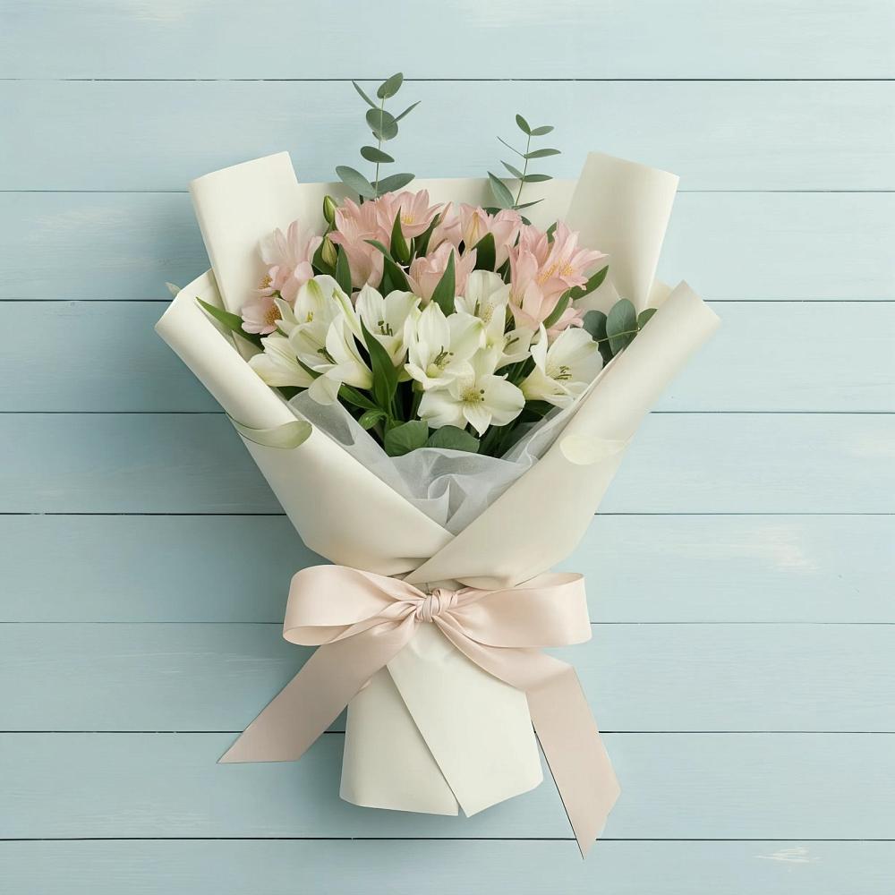 Букет цветов из: Альстромерии в Ближне-Песочном