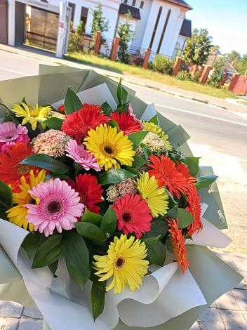 Букет цветов из: Герберы в Ближне-Песочном
