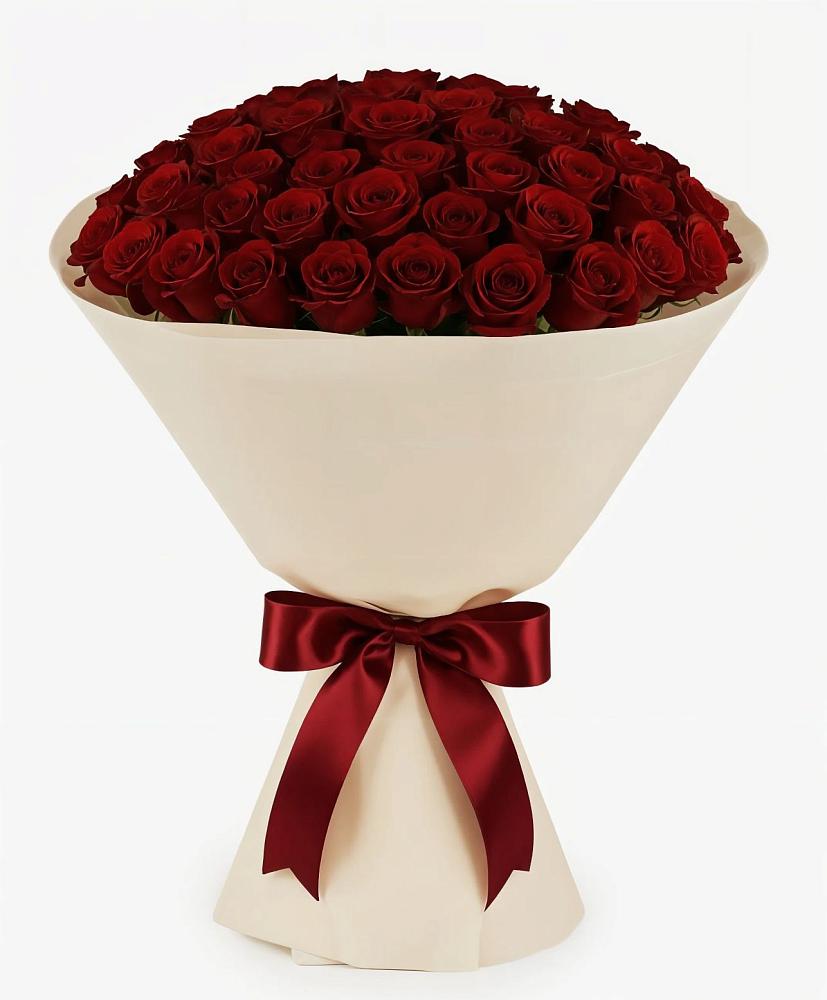 Букет 101 Бордовая роза Блэк Бакарра в Ближне-Песочном